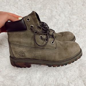 Timberland Olive Green Camouflage Boots